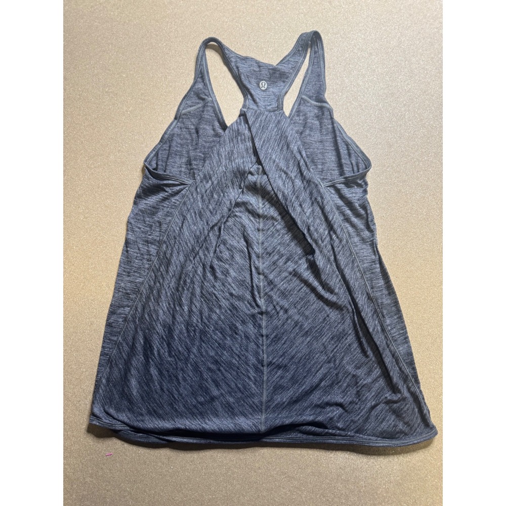 Lululemon Racerback Tank Top Athletic Workout‎ Activewear Heathered Gray